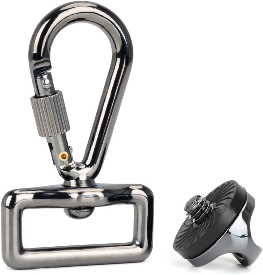 BIRUGEAR Quick Release Trigger Snap Hook Ring Carabiner with Screw Lock for DSLR SLR Digital Camera