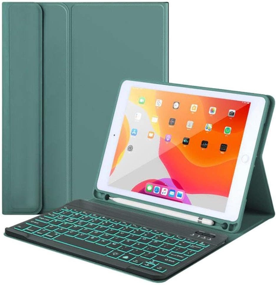 New iPad10.2 9th Gen 2021,iPad Keyboard case,for iPad 10.2"8th/7th Gen iPad Pro 10.5 (Air 3)7 Colors Backlight, Magnetically Detachable Wireless Keyboard,for Tablet Case for iPad 10.2 2021/2020/2019