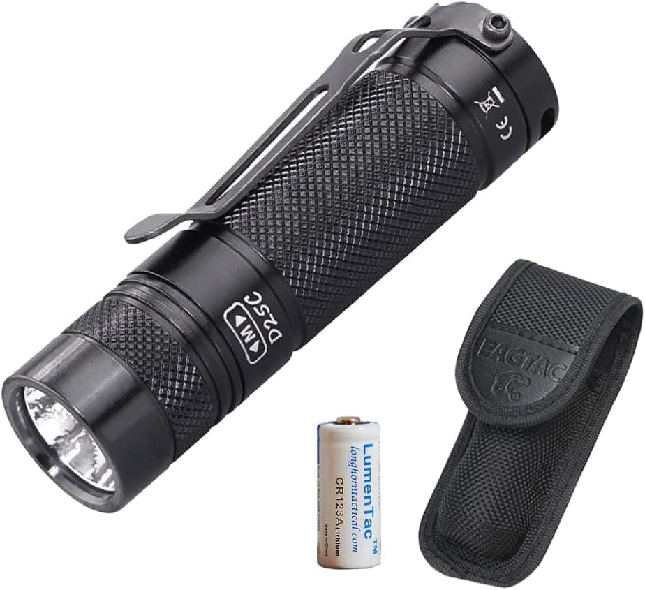 EagleTac D25C Clicky MKII 800 Lumen Cree XM-L2 U4 Compact EDC Light with LumenTac CR123A, Cool White