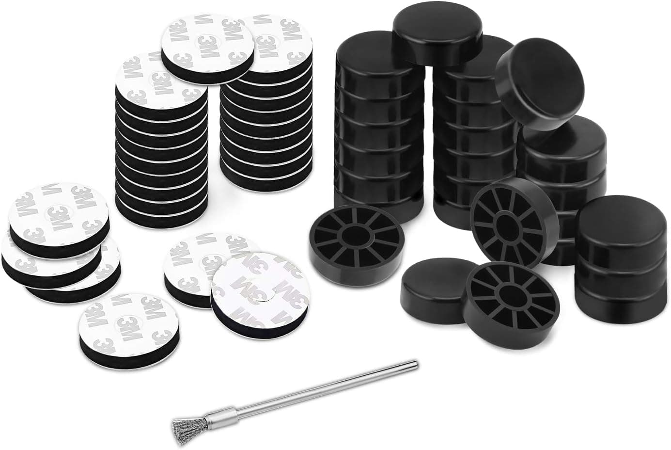 L CONTINUE 24 Pack Iron Outdoor Patio Furniture Chair and Table Feet Glide Protectors