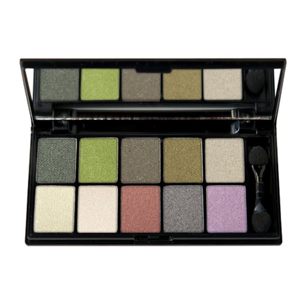 NYX PROFESSIONAL MAKEUP Eyeshadow Palette 10 Color, Eye Color Green, 0.49-Ounce