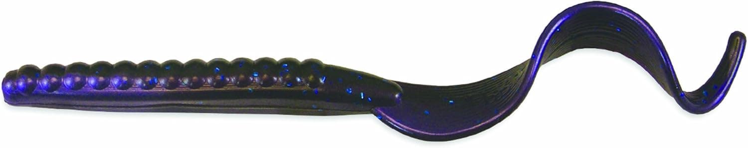 Culprit 7-Inch Fat Max Worm Bait (10-count), Blue Fleck
