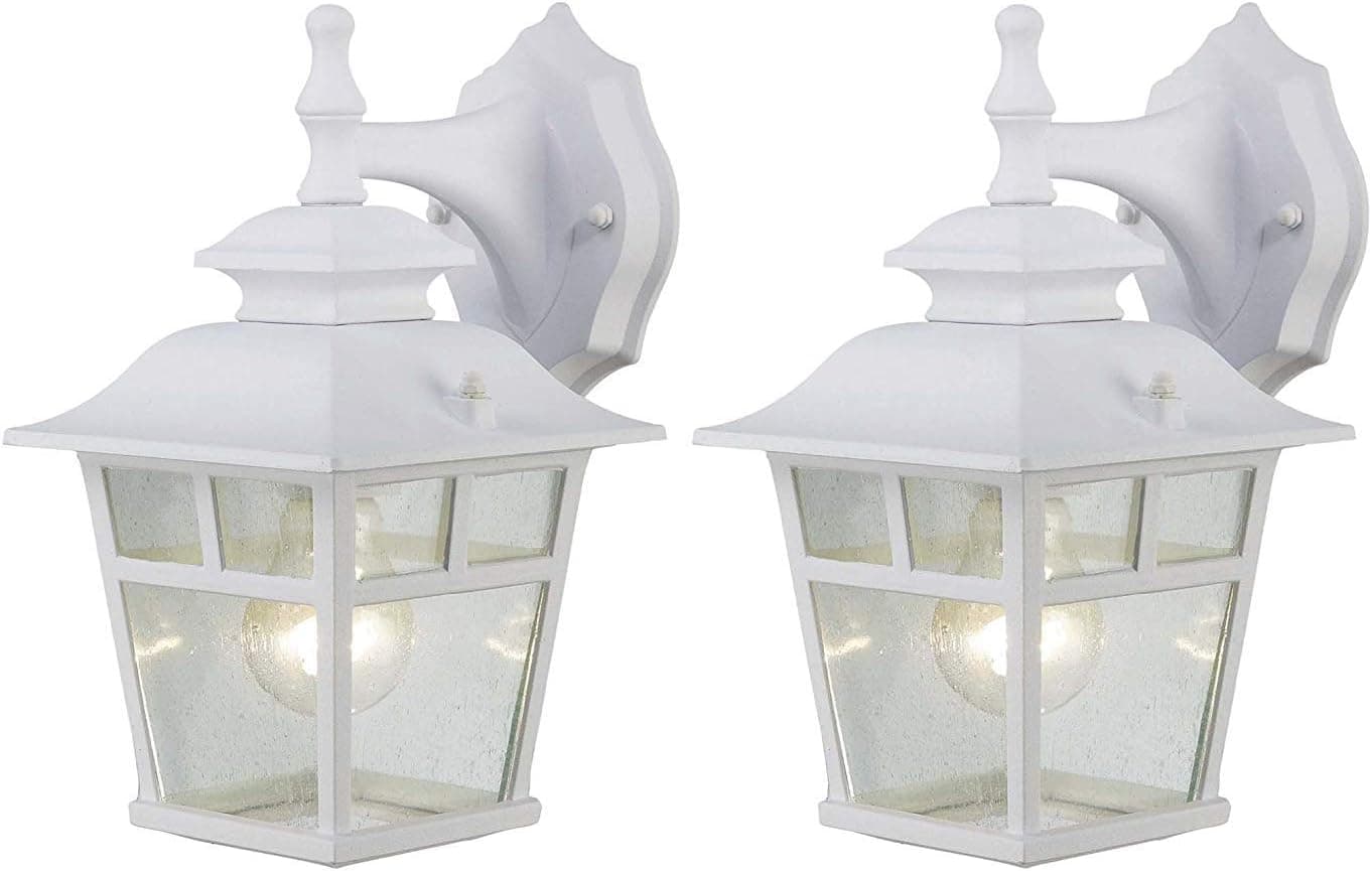Canarm IOL183TWH-C Fieldhouse Outdoor Lantern Twin Pack, White
