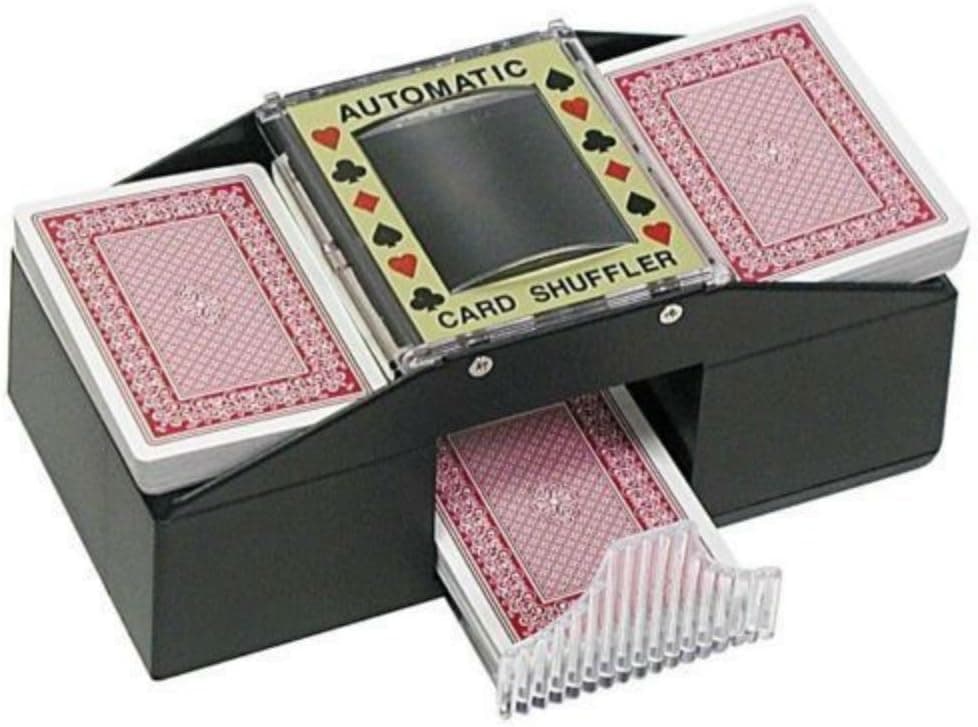 COLIBYOU Casino Deluxe Automatic 2 Deck Card Shuffler Poker Texas Hold’em Black Jack New