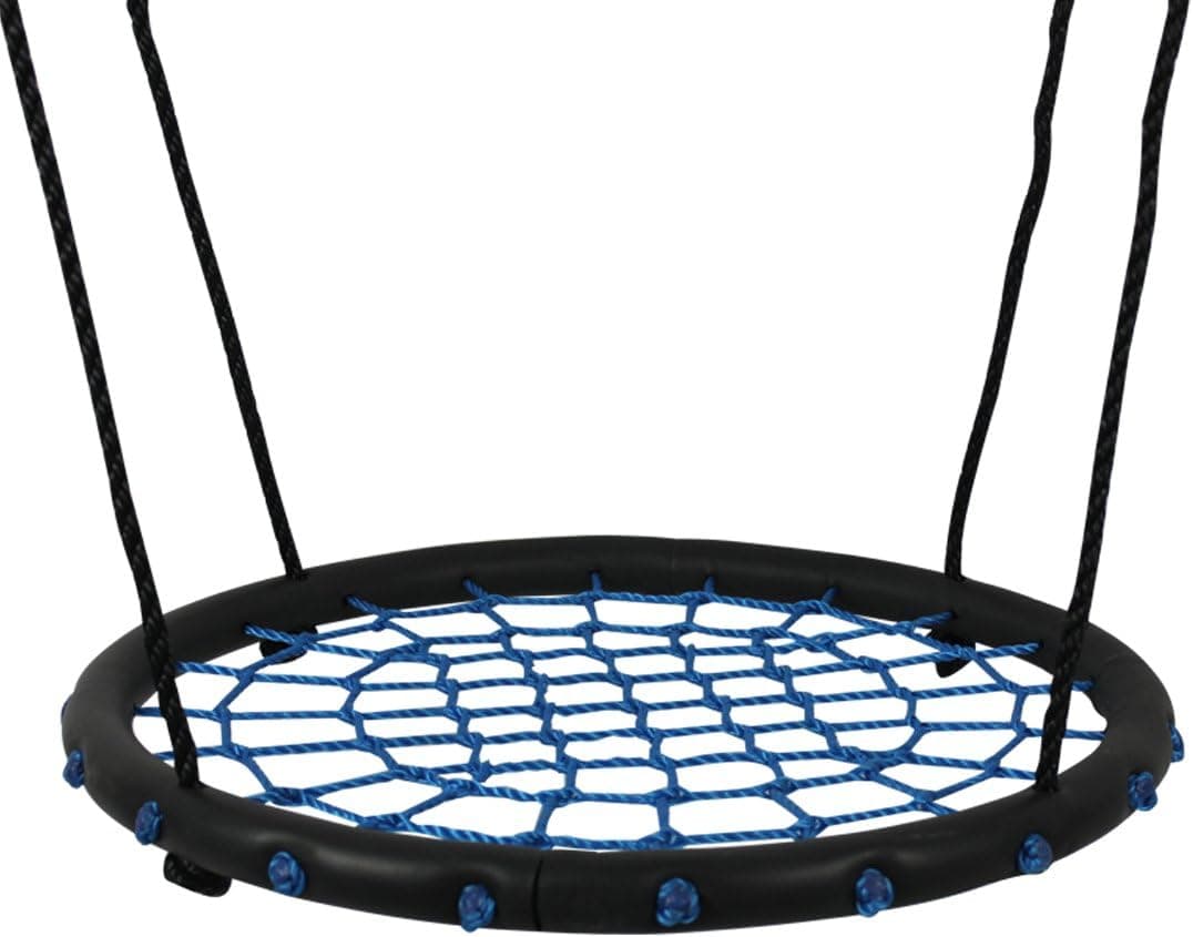 HI SUYI Disc Giant Nest Web Net Tree Swing Monkey Rope Hanging Swing Seat Sets Heavy Duty for Garden Backyard Outdoor for Kids Children Adult