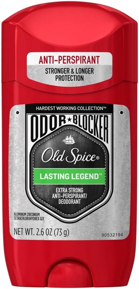 Old Spice Hardest Working Collection Odor Blocker Anti-Perspirant & Deodorant - Lasting Legend - 2.6 oz