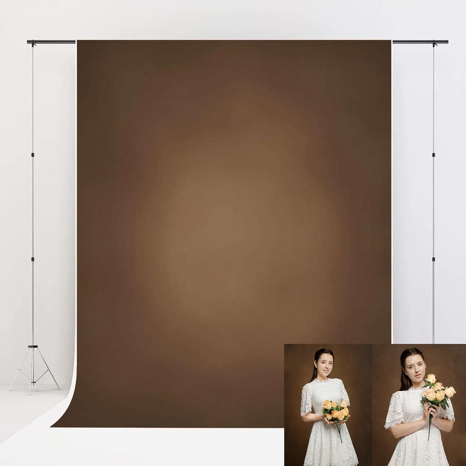 Kate Backdrops Brown Backdrop 5x7ft Tan Headshot Backdrop Microfiber Brown Backdrops Photography Backdrops Photography Studio Props
