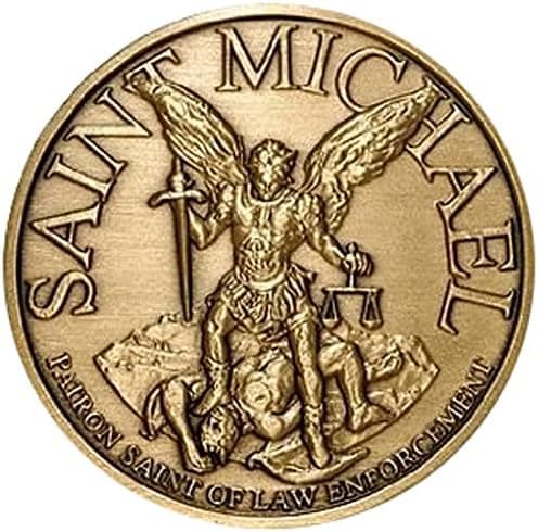 Northwest Territorial Mint Bronze Antique Saint Michael-USMC…