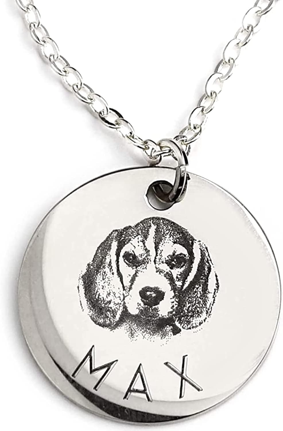 Personalized Pet Mom Gifts Custom Pet Jewelry Dog Necklace Cat Lovers Mothers Day Gift for Grandma from Daughter Custom Portrait Pet Memorial Gifts Unique Jewelry Gifts for Her - LCN-AP