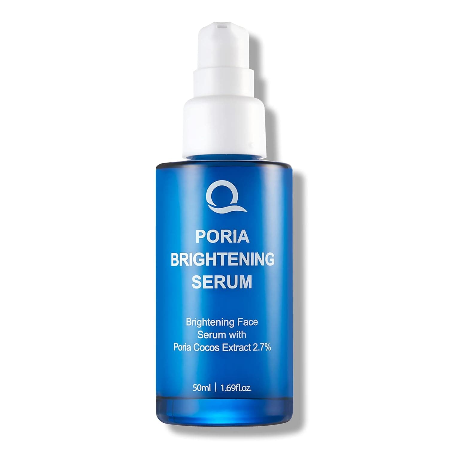 Q Poria Brightening Korean Serum for Face with Poria Cocos | Hydrating, Brightens Skin, Wrinkles & Age Treatment without Irritation 1.69Oz