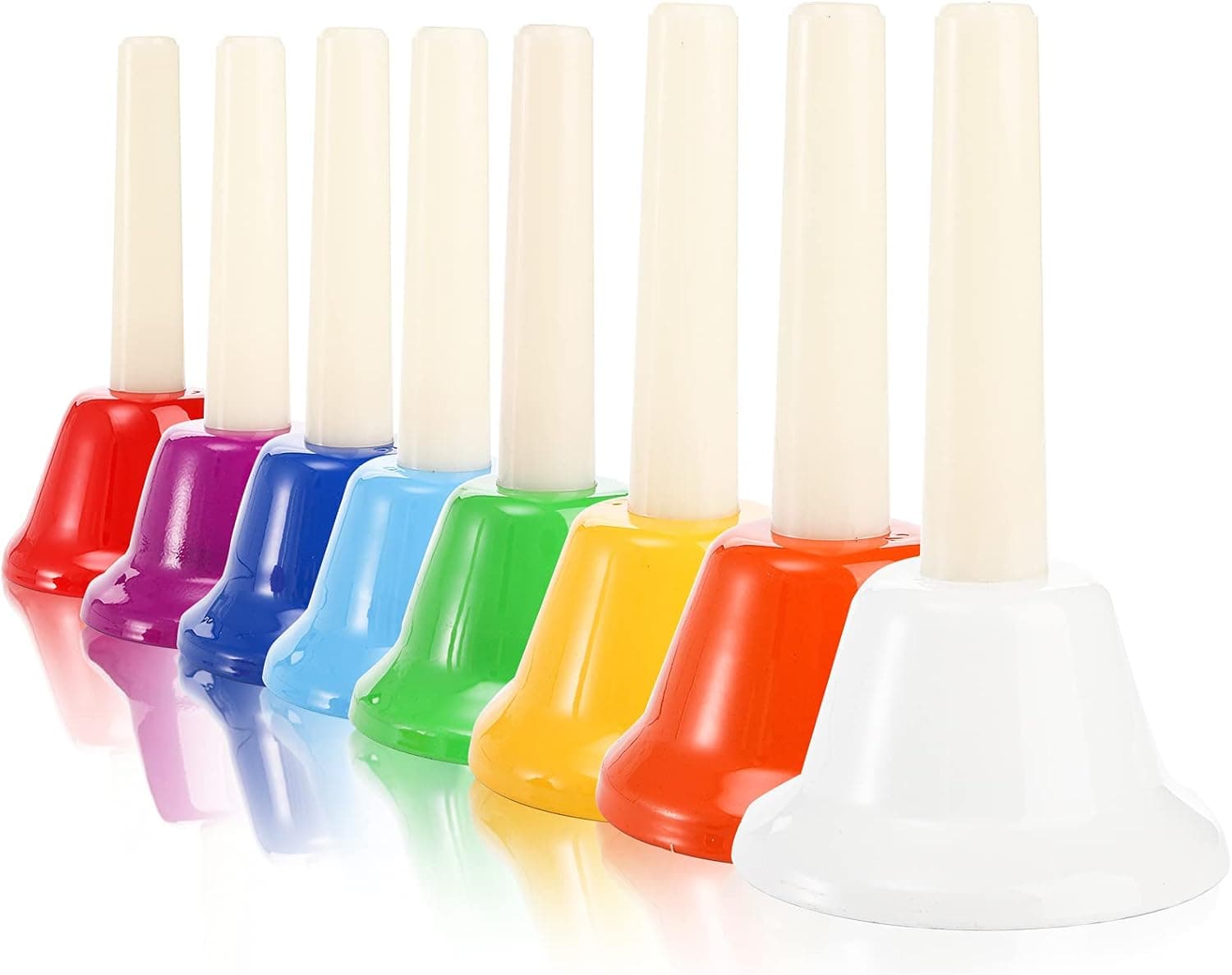 Tosnail 8 Note Metal Hand Bells Colorful Musical Percussion Musical Toy Instruments for Kids, Children