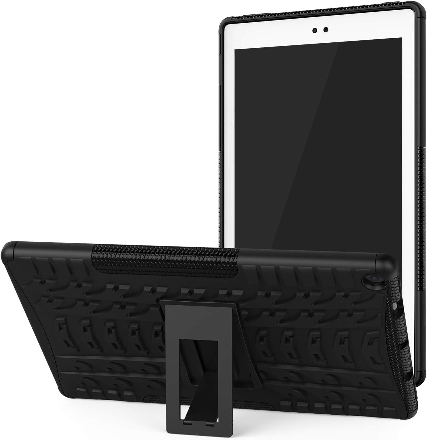 ROISKIN Armor Rugged Dual Layer Kickstand Case Cover Compatible with Tablet 10.1 inch 9th/7th Generation