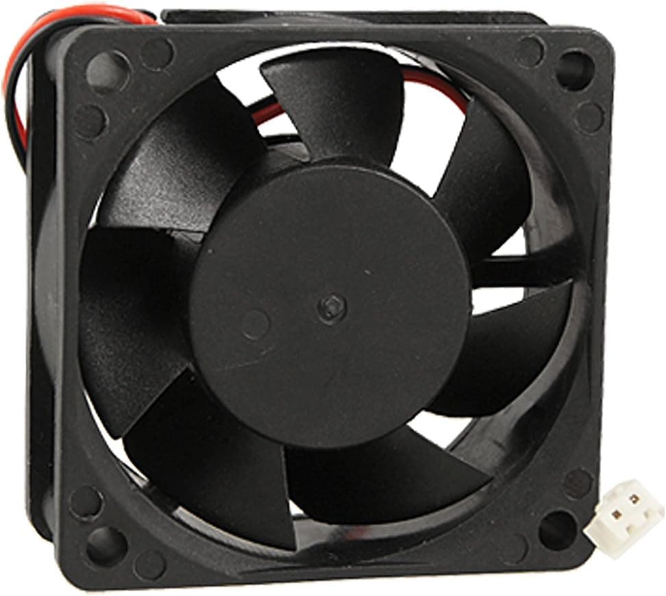 uxcell 60mm x 25mm PC CPU Cooling Fan 24V 2 Terminals Case Cooler 0.15A 6025