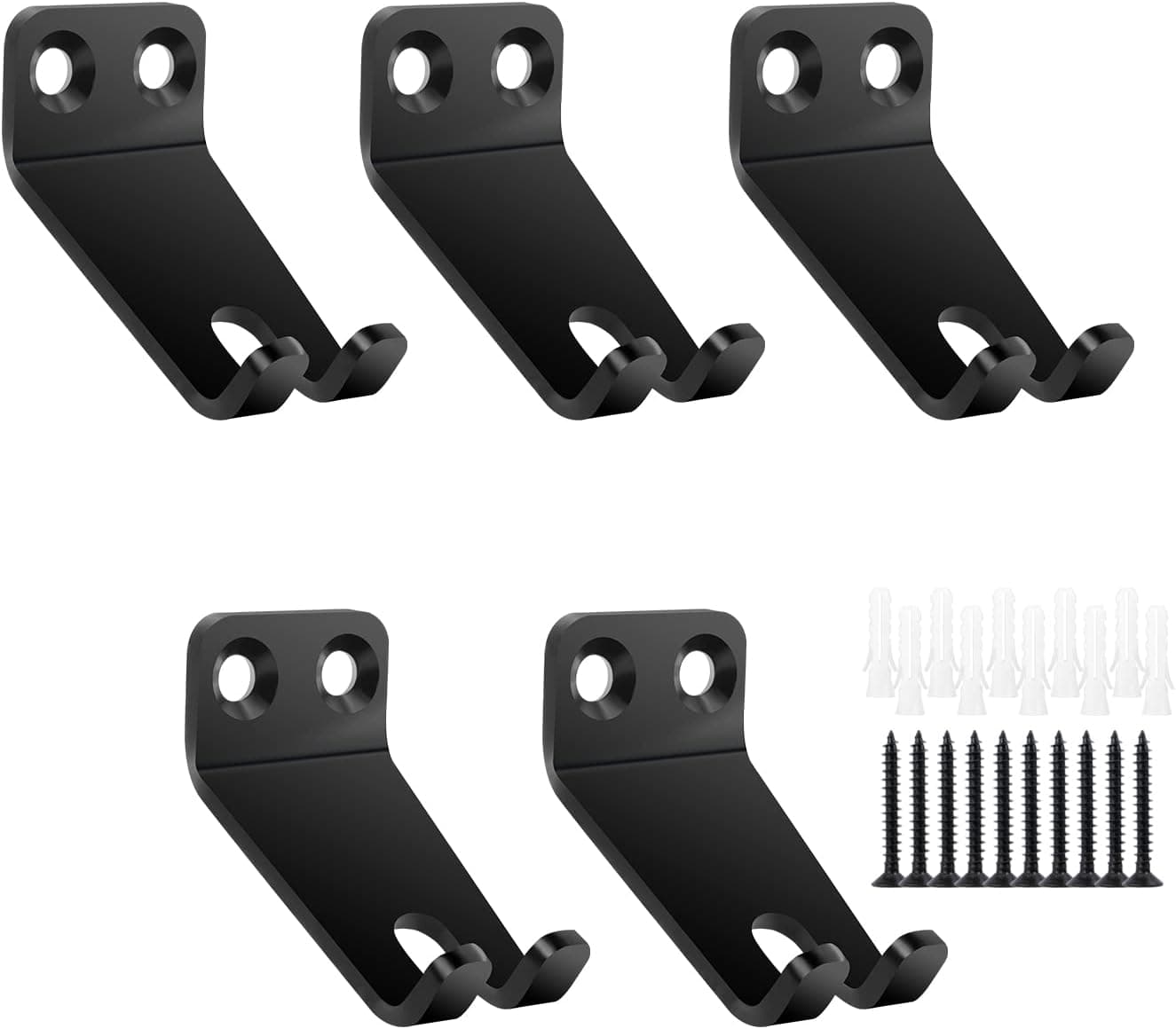 RIMLUFE 5PCS Special fit for Tonal Accessories Wall Mount Shelf Clips Adapters with Gym Hooks Resistance Band Holder T-Lock Exercise Accessory Attachments for Hanging Home Gym Organizer Storage