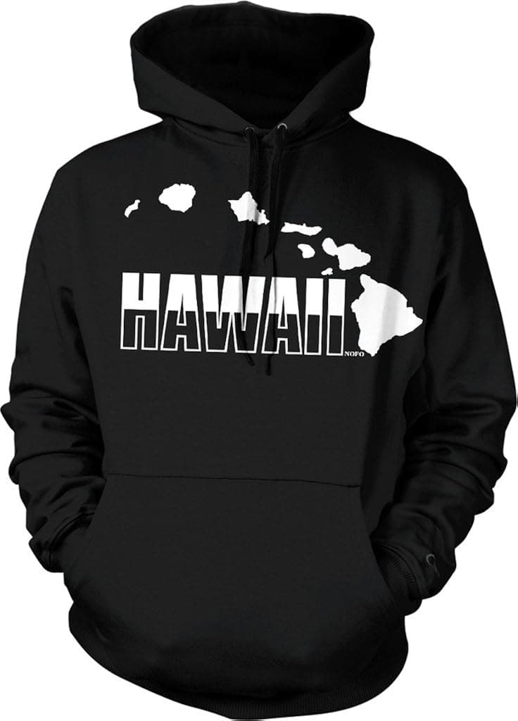 NOFO Clothing Co Hawaii, Hawaiian Islands Hooded Sweatshirt