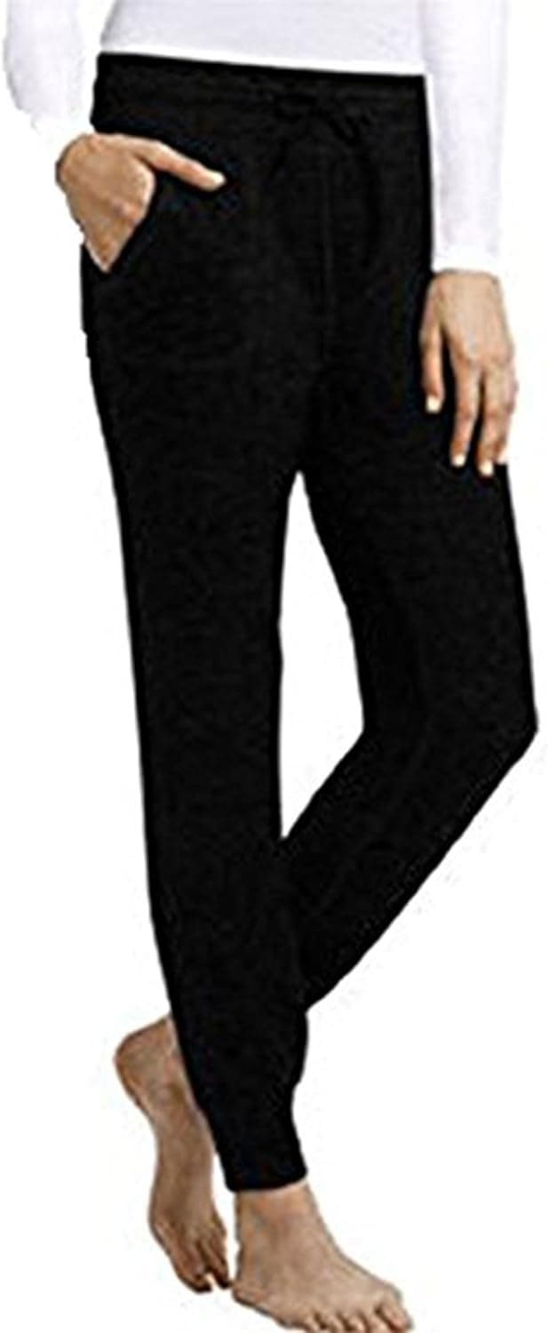 Ladies' Fleece Jogger Pant,Black,Medium