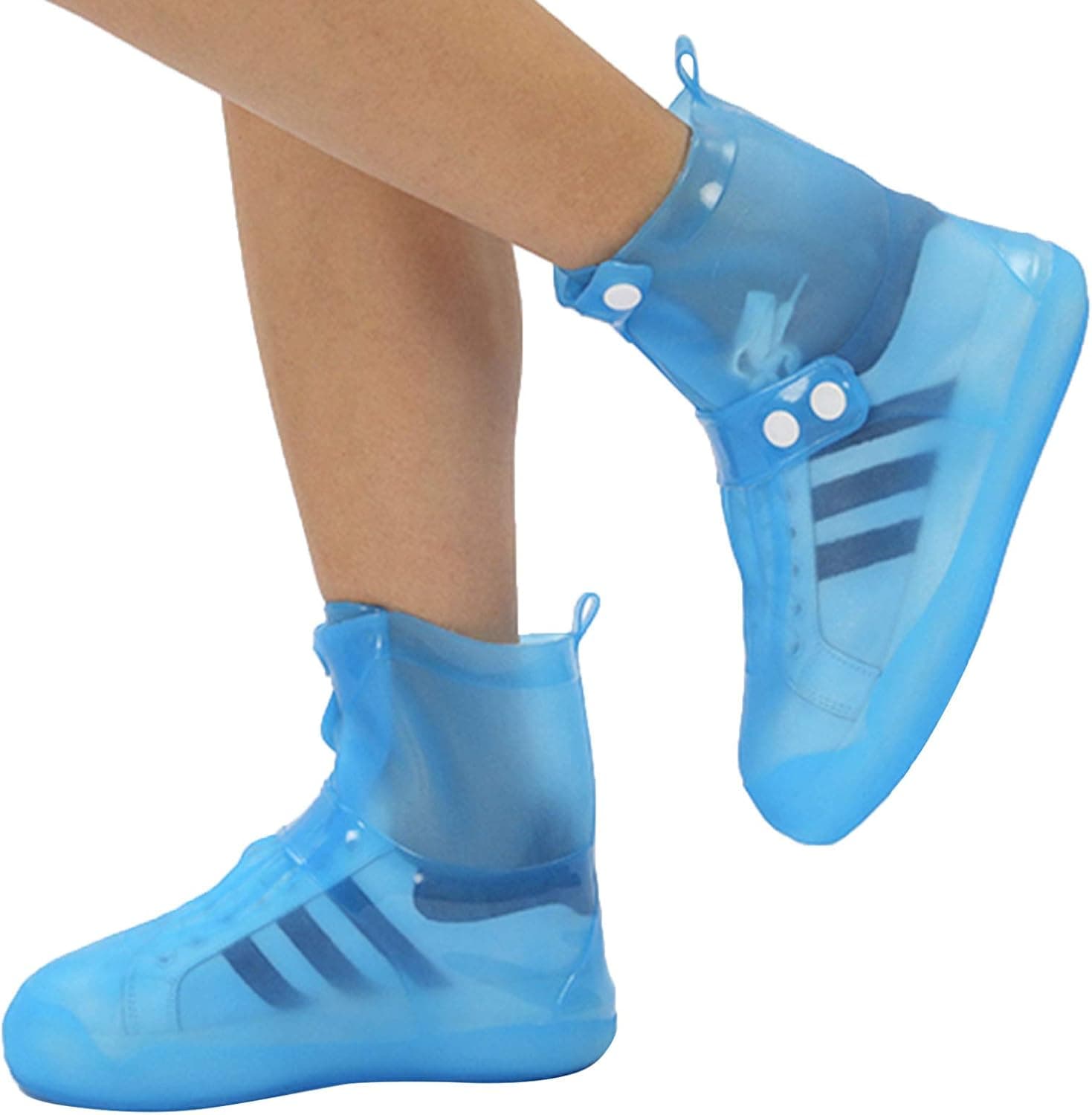 ARUNNERS Rain Shoe Covers Short Thick Ankle Boots