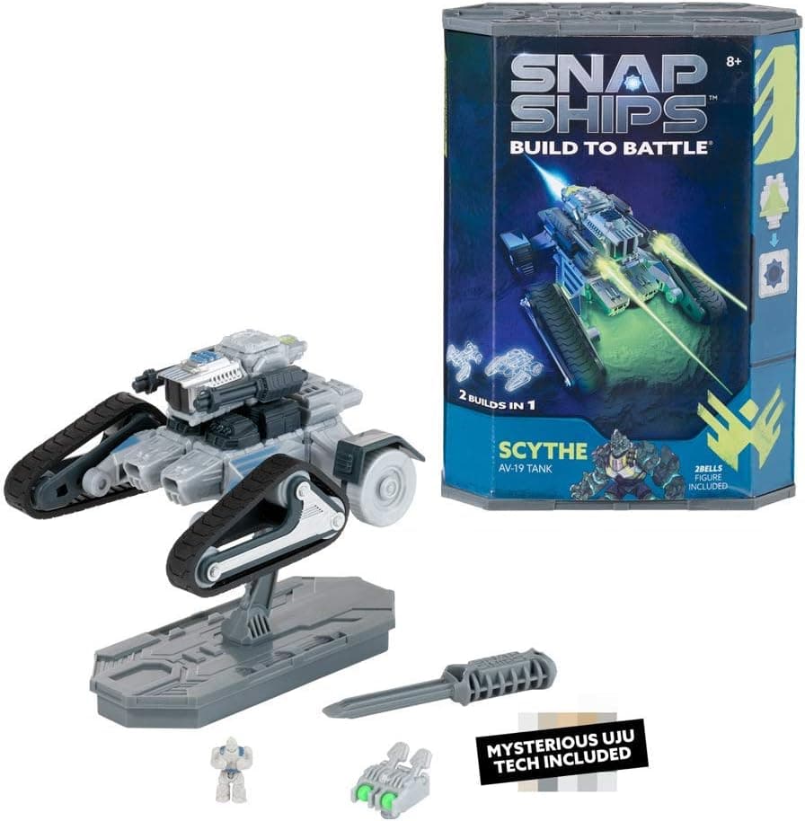 Snap Ships Scythe AV-19 Tank - Construction Toy for Custom Building and Battle Play - Ages 8+