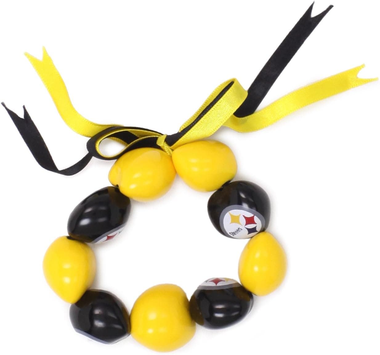 NFL Pittsburgh Steelers Go Nuts Kukui Nut Bracelet