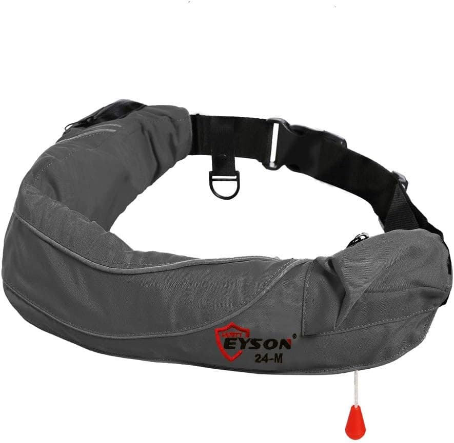 Eyson Inflatable Life Jacket Life Vest Life Ring Belt Pack Waist Bag Manual