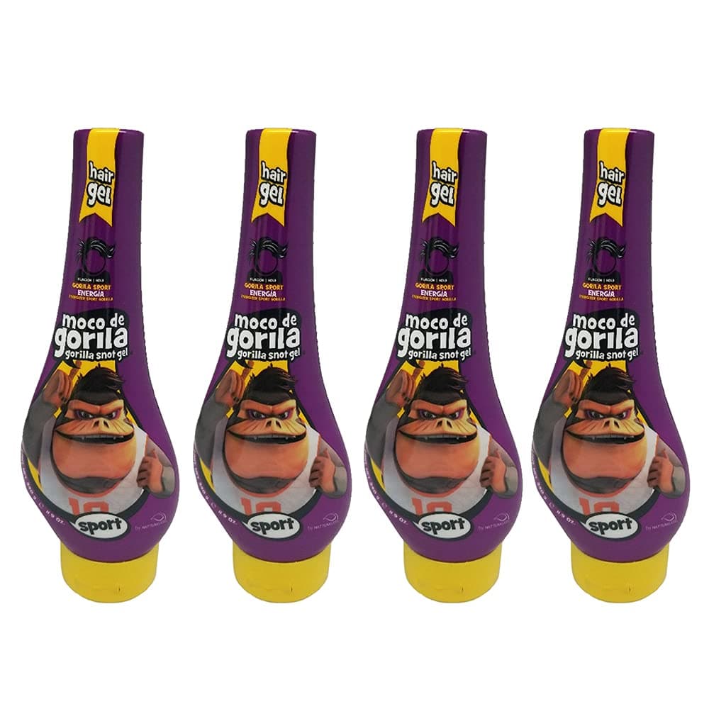 Gorilla Sport Snot Gel 340g - Gel deportivo Moco de Gorilla (Pack of 4)