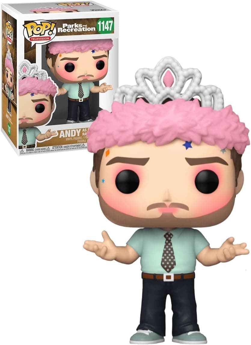 Funko POP TV: Parks and Rec - Andy as Princess Rainbow Sparkle, Multicolor (56166)