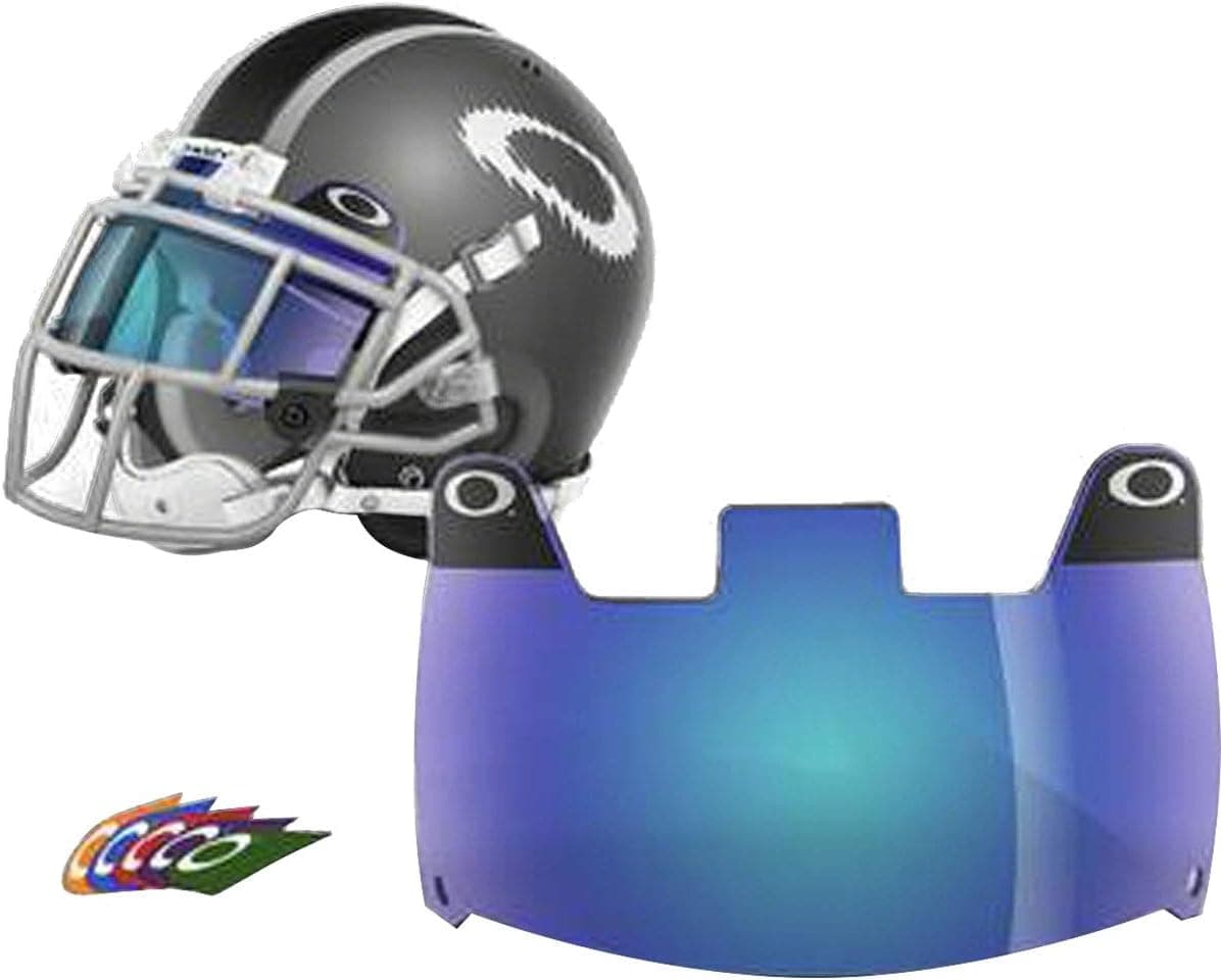 Oakley Football Shield, Blue, One Size