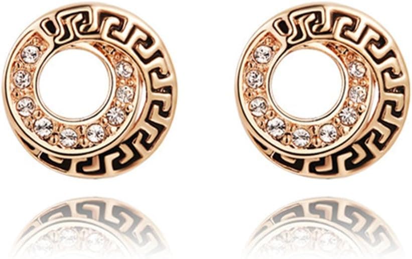 Thanksgiving Gift Austrian Crystal Rose Gold Earrings Style Restoring Ancient Ways christmas gifts