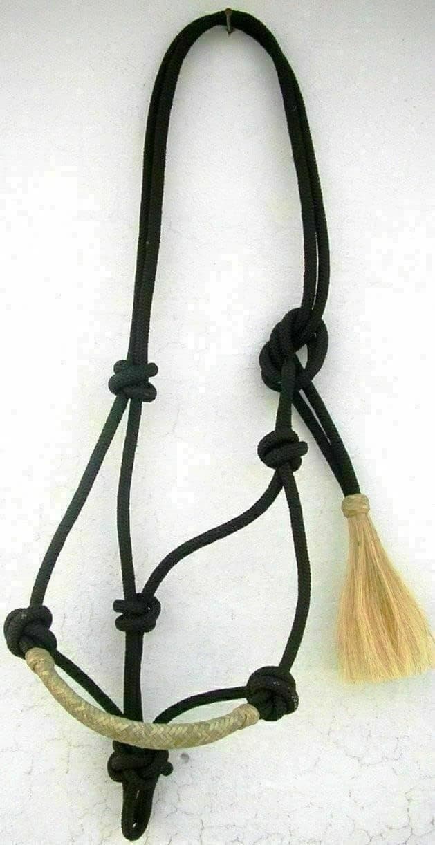 Blue Lake Rope Halter Knot (Parent) Color : Black