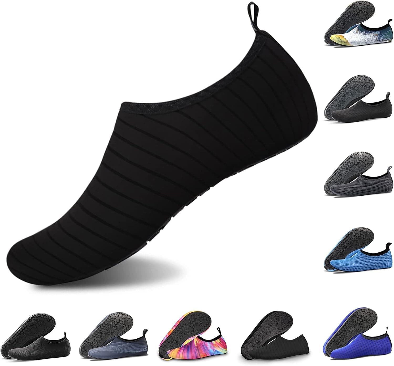 Womens Mens Kids Water Shoes Quick-Dry Aqua Socks Barefoot Shoes for Water Sports