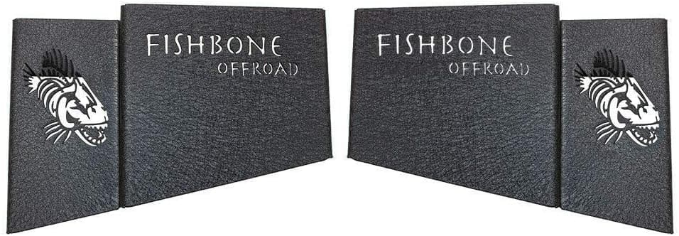 FISHBONE FB25100 JL Wheel Well Storage Bins, 4 Door,Black Powder Coat