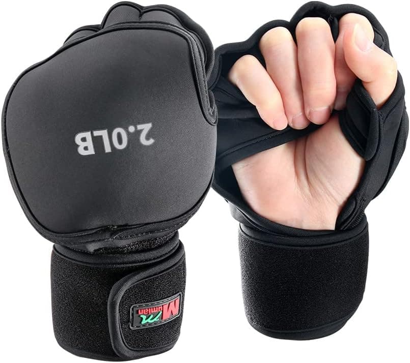 Weighted Gloves, Soft Iron Gloves Sandbag for MMA Kickboxing Hand Speed Coordination Shoulder Strength