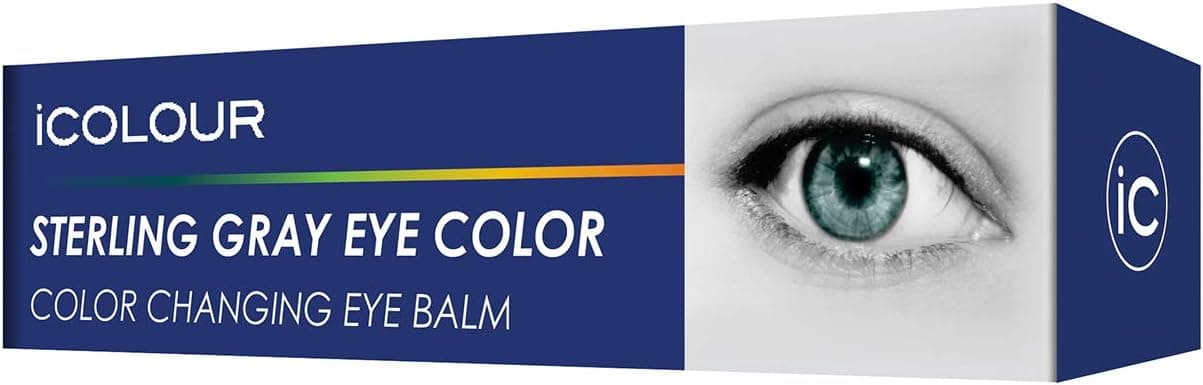 iCOLOUR Color Changing Eye Balm - Change Your Eye Color Naturally - 1 Month Supply - 4.3 g (Sterling Gray)