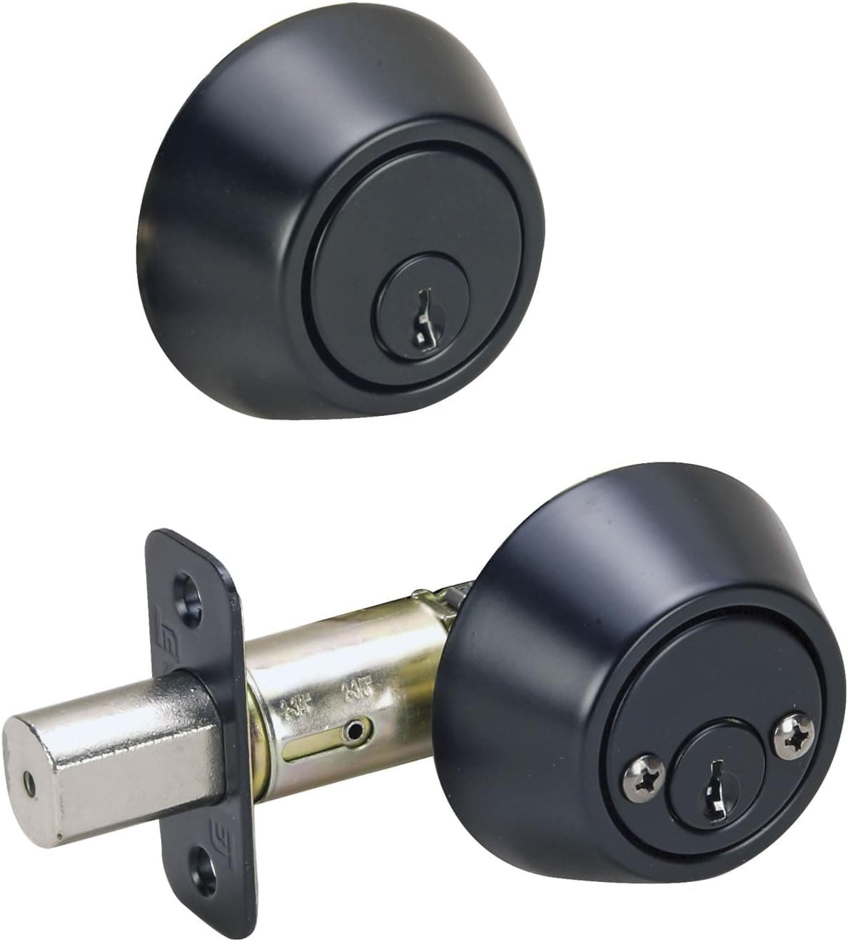 Hardware House Black Double Cylinder Deadbolt KW1 BX Grade 3