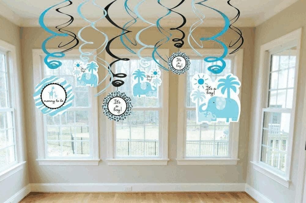 Sweet Safari Boy-Swirl Value Pack Decorations