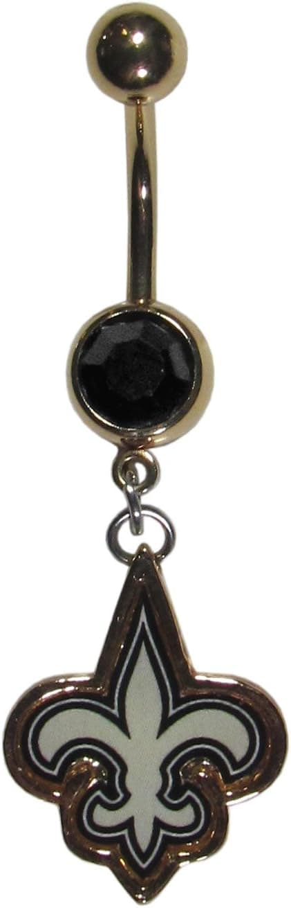 Siskiyou NFL New Orleans Saints Navel Ring