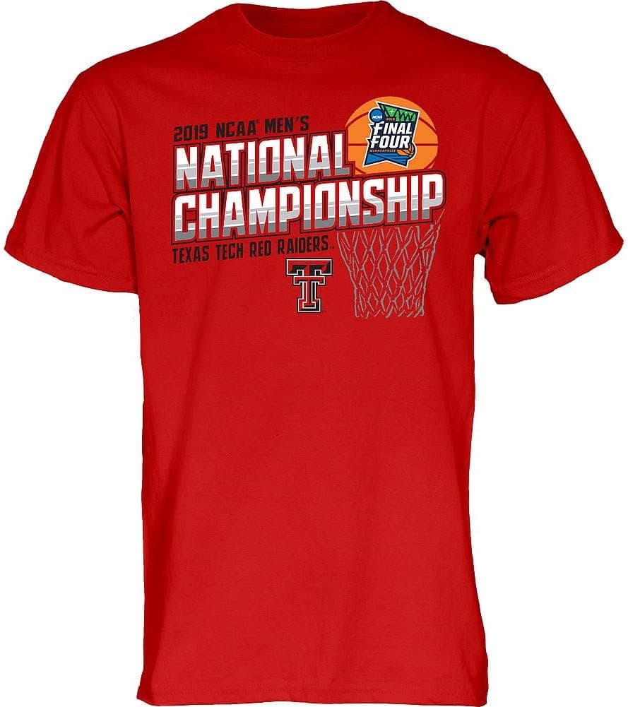 Elite Fan Shop Texas Tech Red Raiders National Basketball Championship Tshirt 2019