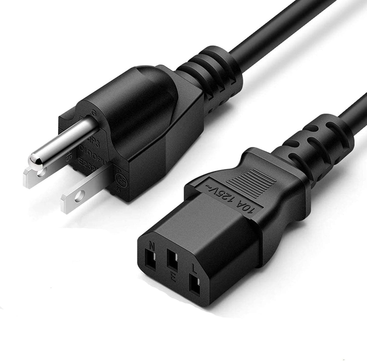 AMSK Power 3-Prong 6 Ft 6 Feet Ac Power Cord Cable Plug for VIZIO TV VL260M E3D320VX E3D420VX E3D470VX E421VO E422VA