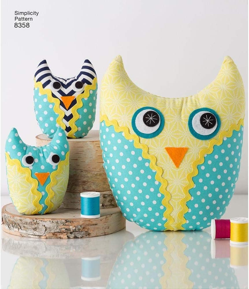Simplicity SIM PAT 8358 Stuffed Animals, One Size