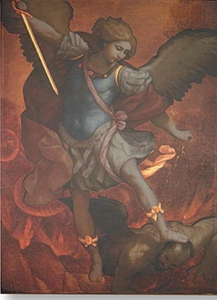 Saint St Michael The Archangel Icon Wood Plaque for Home or Church Sanctuary