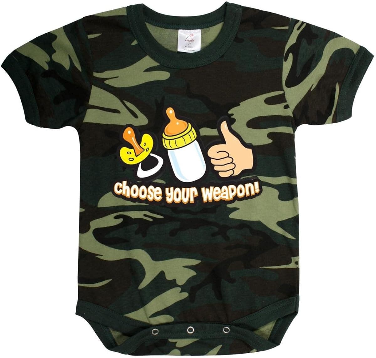 Rothco Infant One-Piece / Choose Your Weapon in Woodland Camo