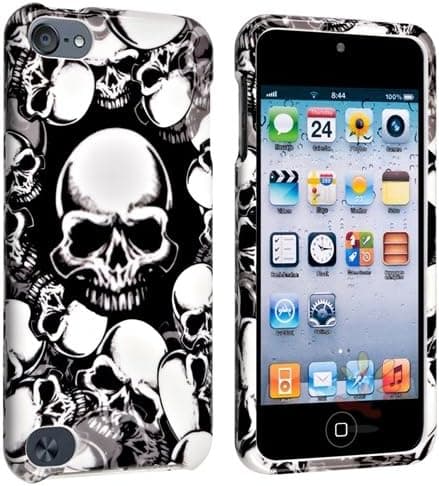 Everydaysource Compatible with Apple iPod touch 5th Generation Snap-on Case, White Skull