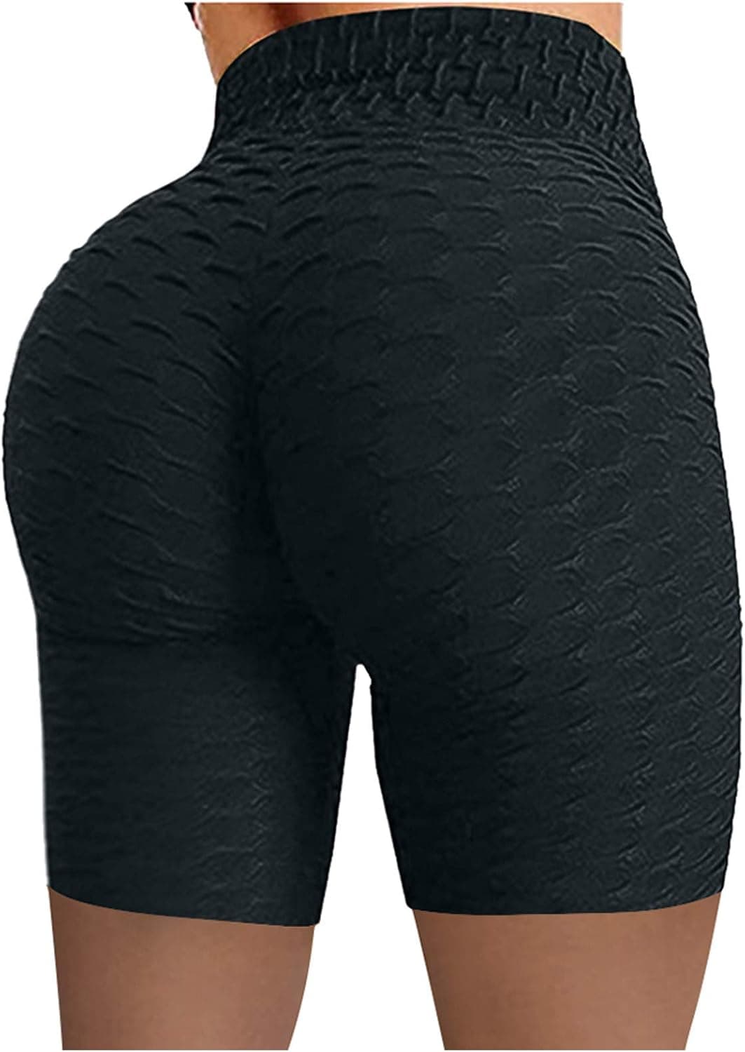 SDCSQ Famous TikTok Leggings, Women's High Waist Yoga Pants Tummy Control Slimming Booty Leggings Workout Running Butt Lift Tights, black, Medium