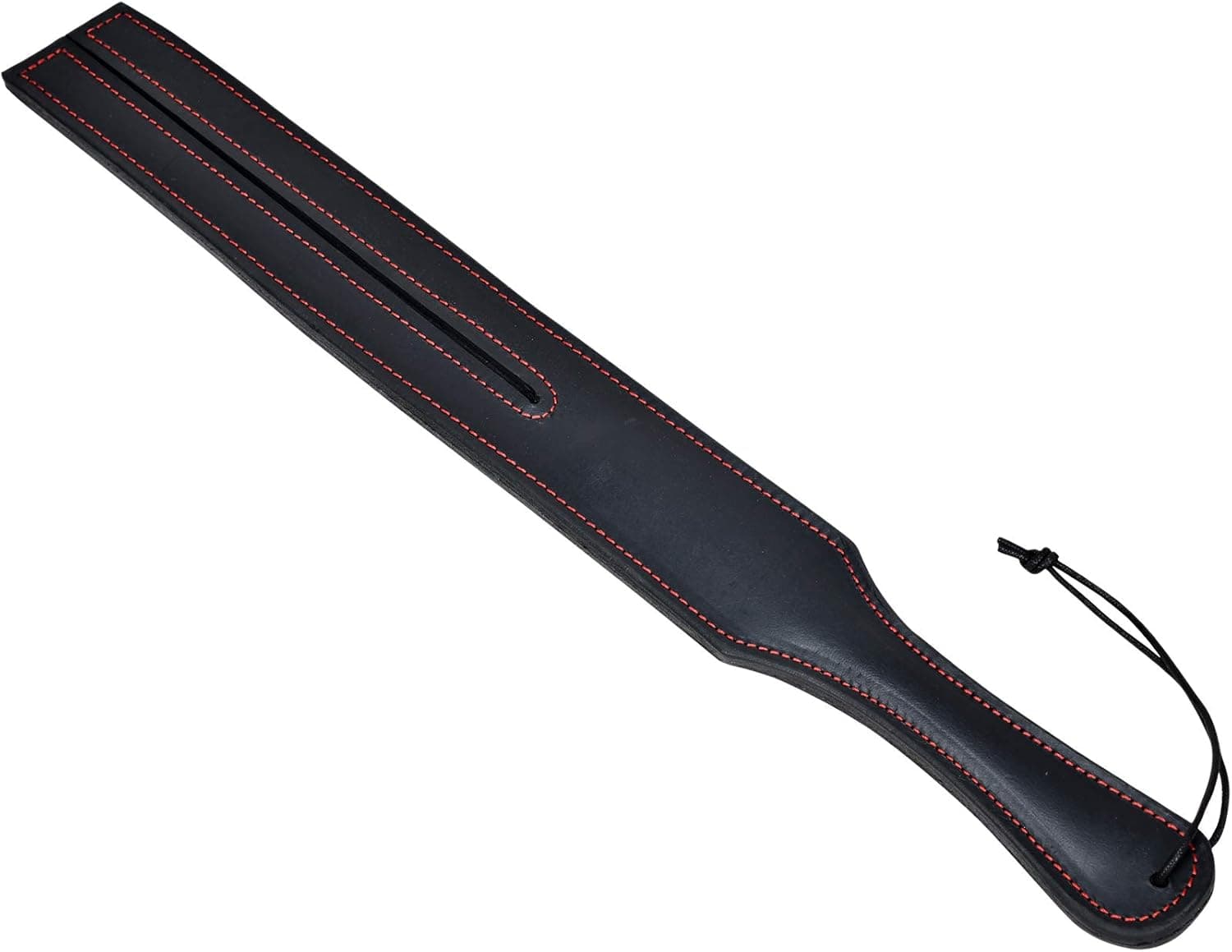 Premium Quality Genuine Real Saddle Leather Two Finger Bat/Paddle 19"