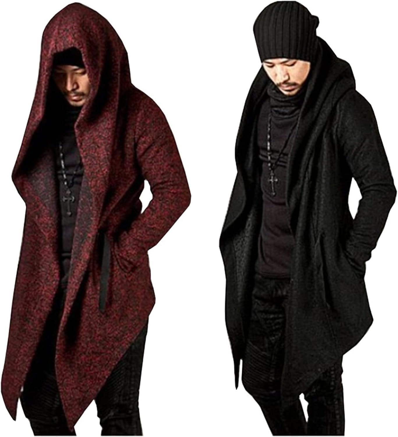 Original Design Autumn Winter Men's Long Sleeve Clothing Sweatshirt Hoodie Men Hooded Cardigan Loose Cloak Outerwear