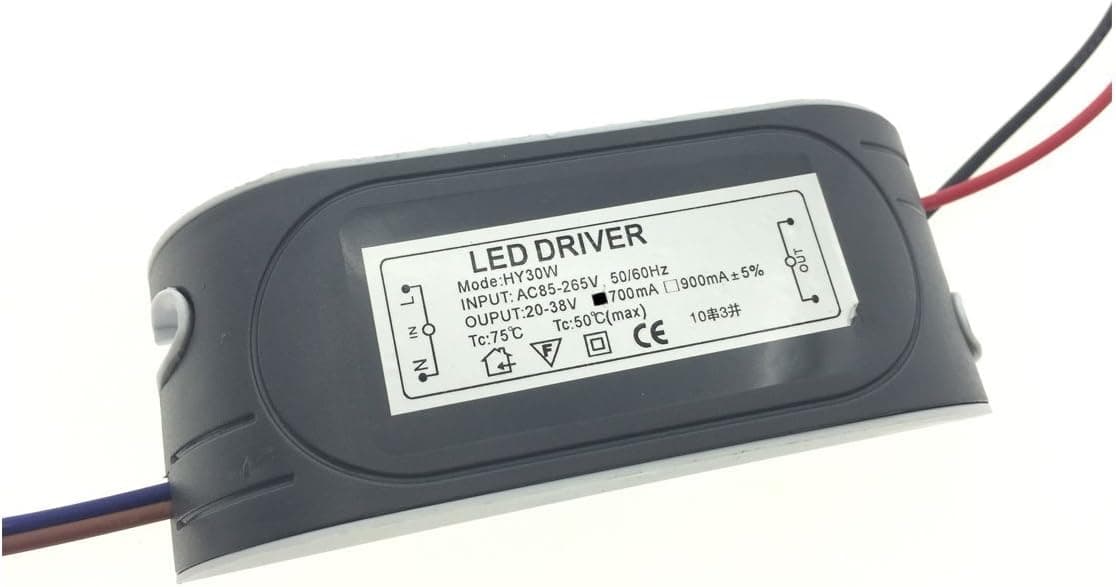 YXQ LED Driver 30W 20-38V 700mA Output(AC 85-265V 50/60Hz) Lamps Dedicated Drive High Power Supply Strips Lights Transformer Constant Current (1 pcs)