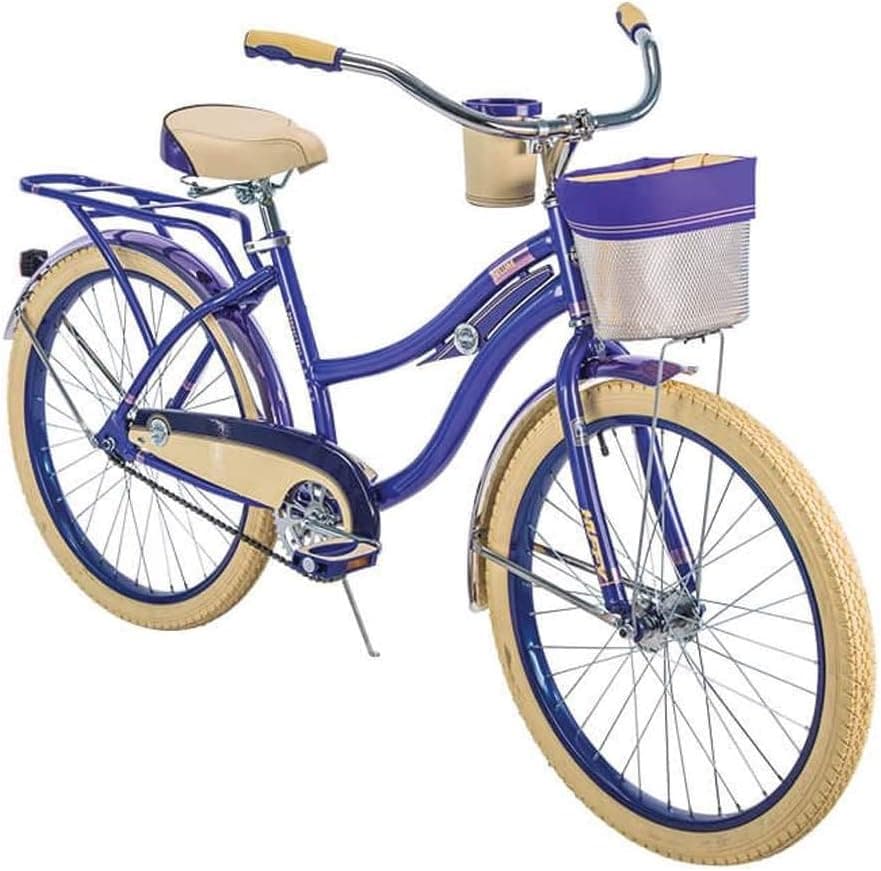 Huffy Beach Cruiser Bike Girls 24-inch Bicycle for Kids