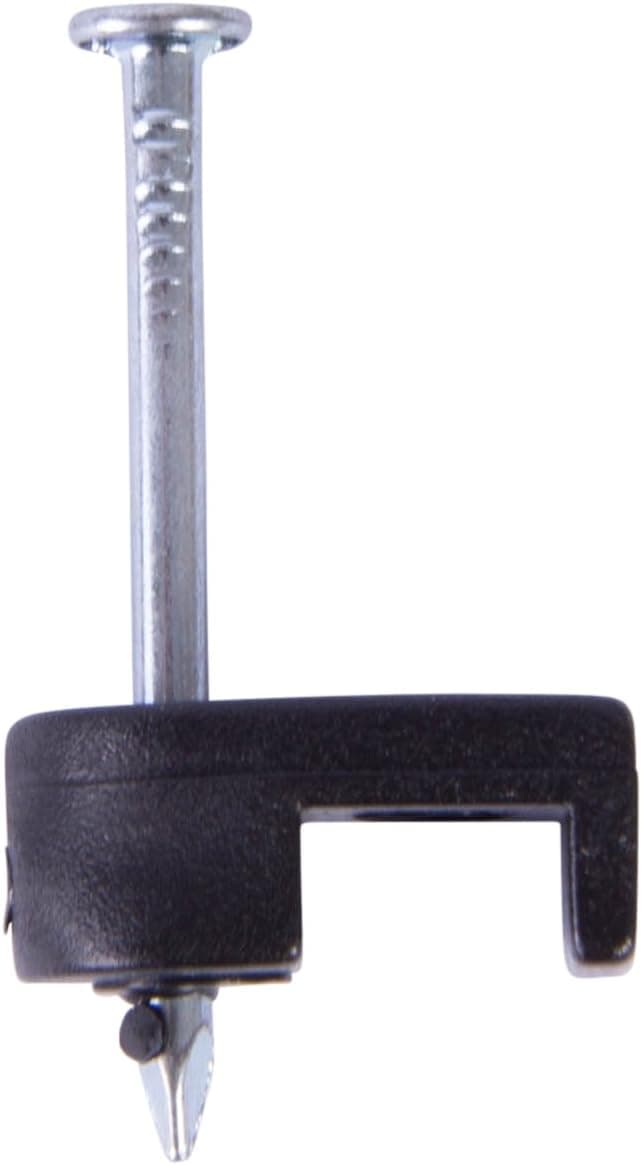 Gardner Bender PSB-160 Low-Voltage Plastic Staples, 3/16 Inch., Secures Bell / Speaker Wire, For Wood Applications, Polyethylene - UV Resistant, Splinter Free, 100 Pk., Black