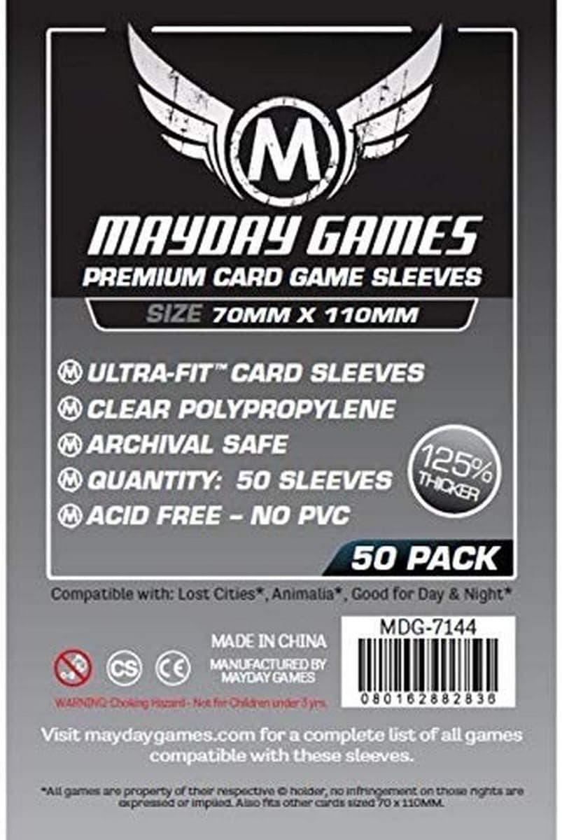 Mayday Games Lost Cities Sleeves (70x110mm) - 50 Premium Sleeves