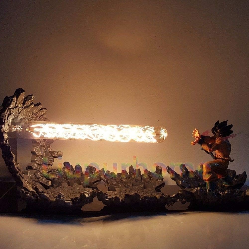 KAKALIN Dragon Ball Z Son Goku Kamehameha Attack Power Up Led Light Lamp Action Figure Whole Set